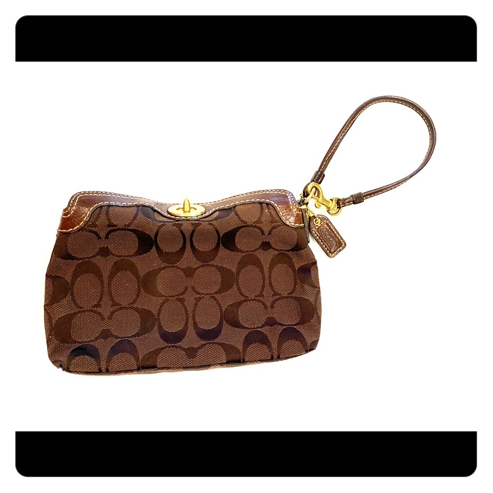 Coach clutch wristlet